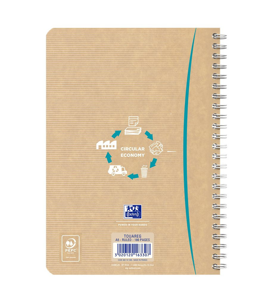 Oxford Touareg Notebook A5 Ruled ass.
