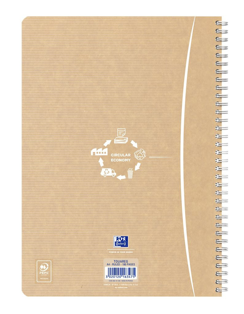 Oxford Touareg Notebook A4 Squared ass.