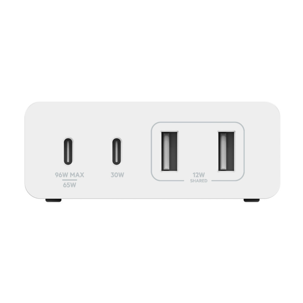 108W 4-Ports USB GaN Desktop Charger (Dual C and Dual A), 2m