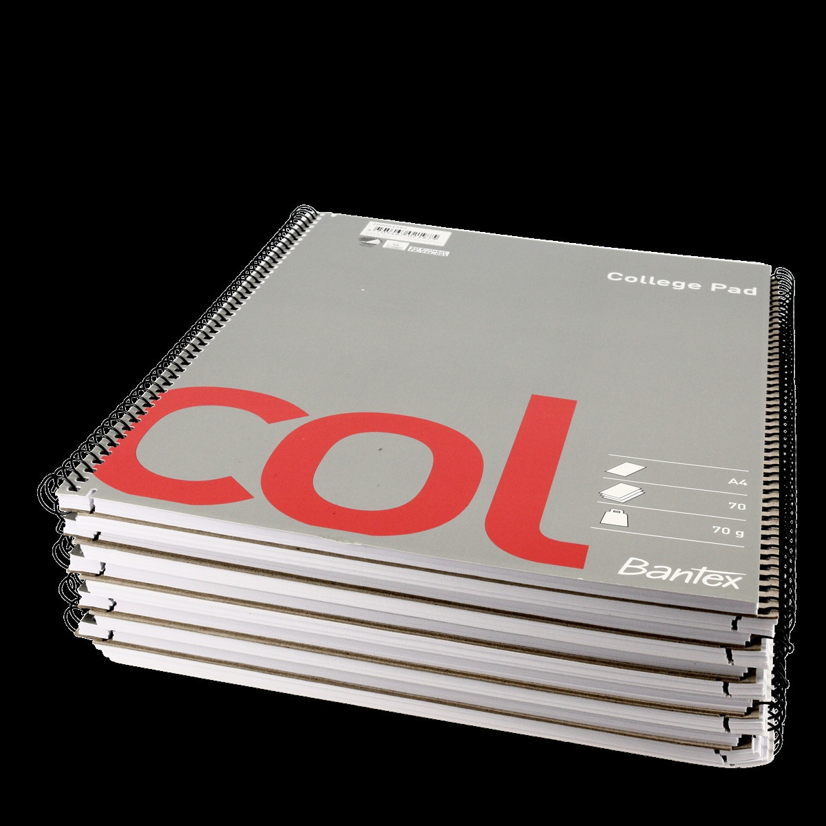 Bantex col college pad unruled unpunched