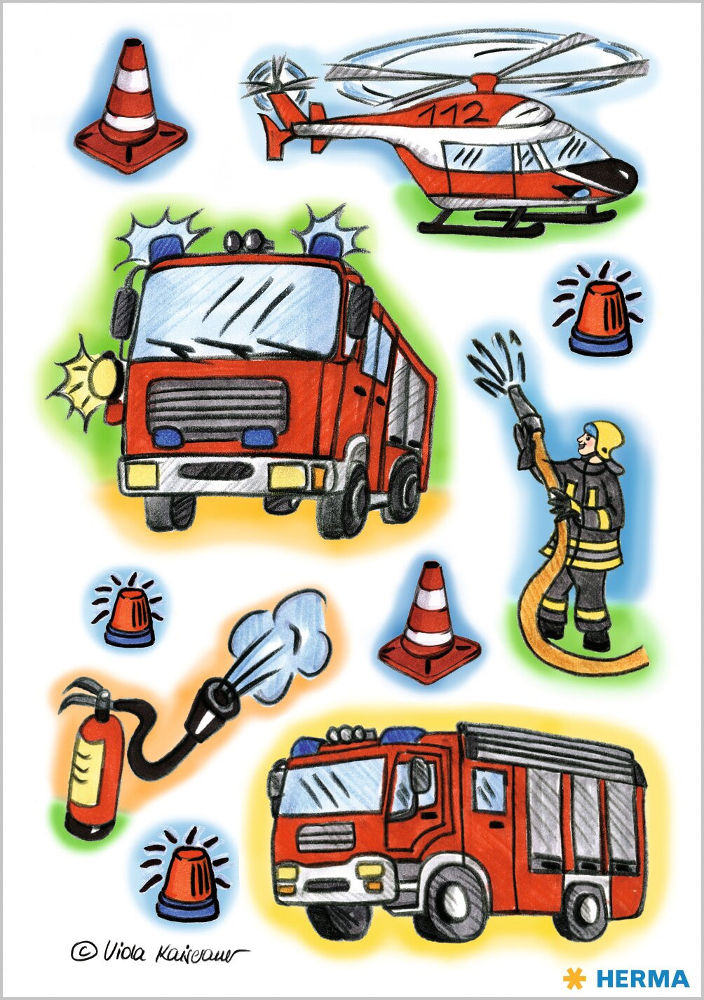 Herma stickers Decor fire brigade (3)