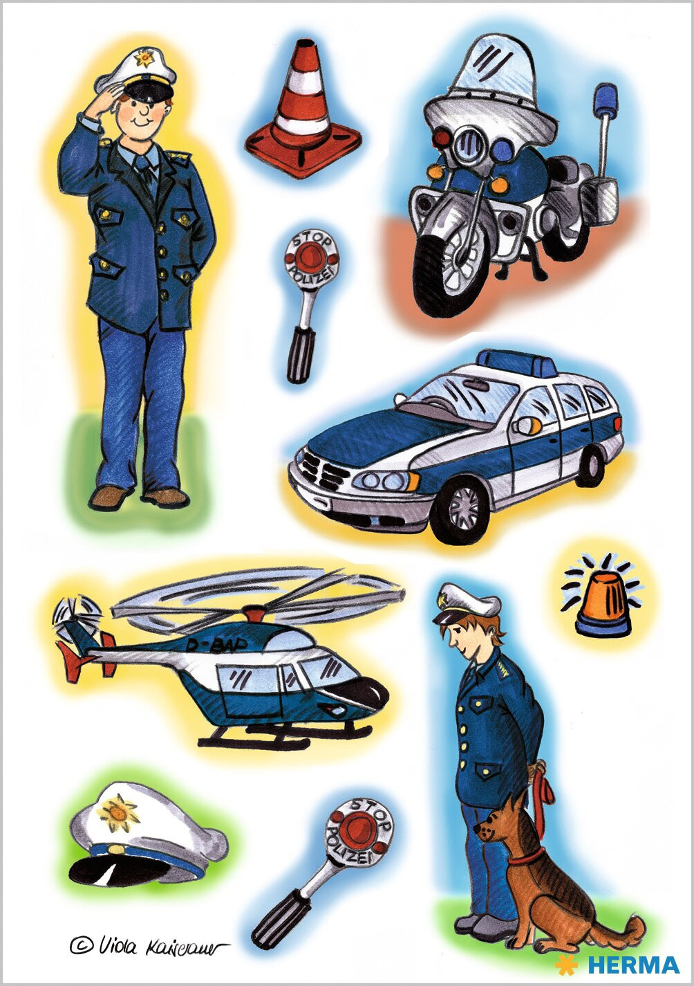 Herma stickers Decor police (3)