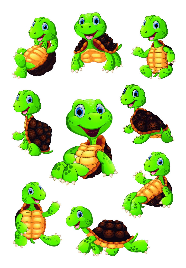 Herma stickers Magic little turtle moving eye (1)