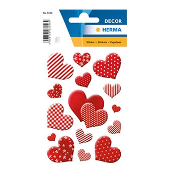 Herma Klistremerker Decor Blomsterhjerter