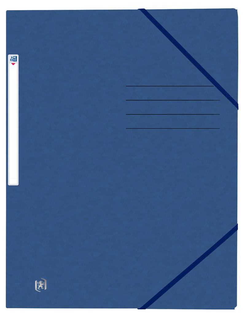 BildeOxford Top File+ 3-Klaff-Mappe Med Strikk A4 Mrkebl