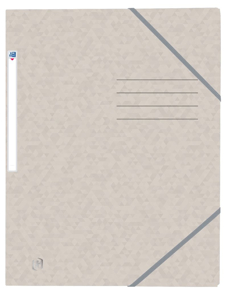 BildeOxford Top File+ 3-Klaff-Mappe Med Strikk A4 Beige
