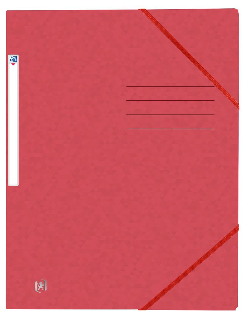 BildeOxford Top File+ 3-Klaff-Mappe Med Strikk A4 Mrkerd