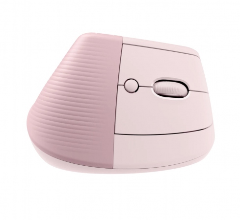 Logitech Lift Right Vertical Ergonomic Mouse, Rose/Dark Rose
