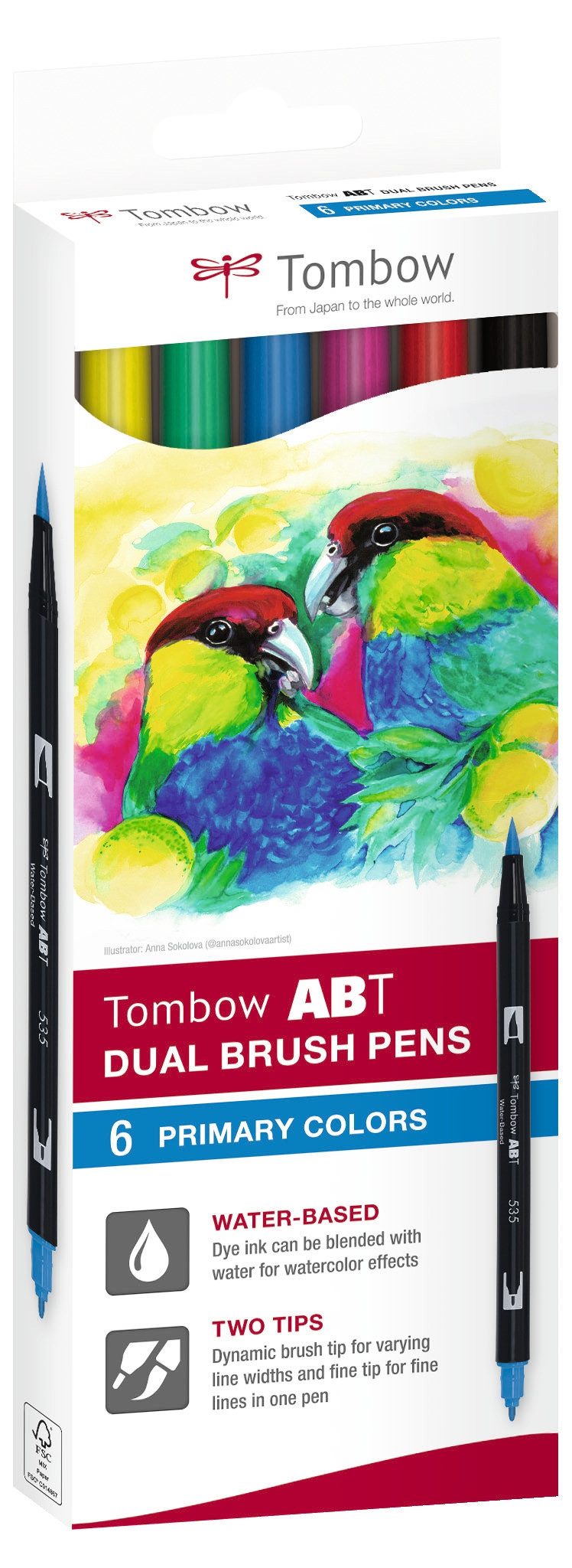 BildeTombow ABT Dual Brush 6P-1 Basic eske (6)