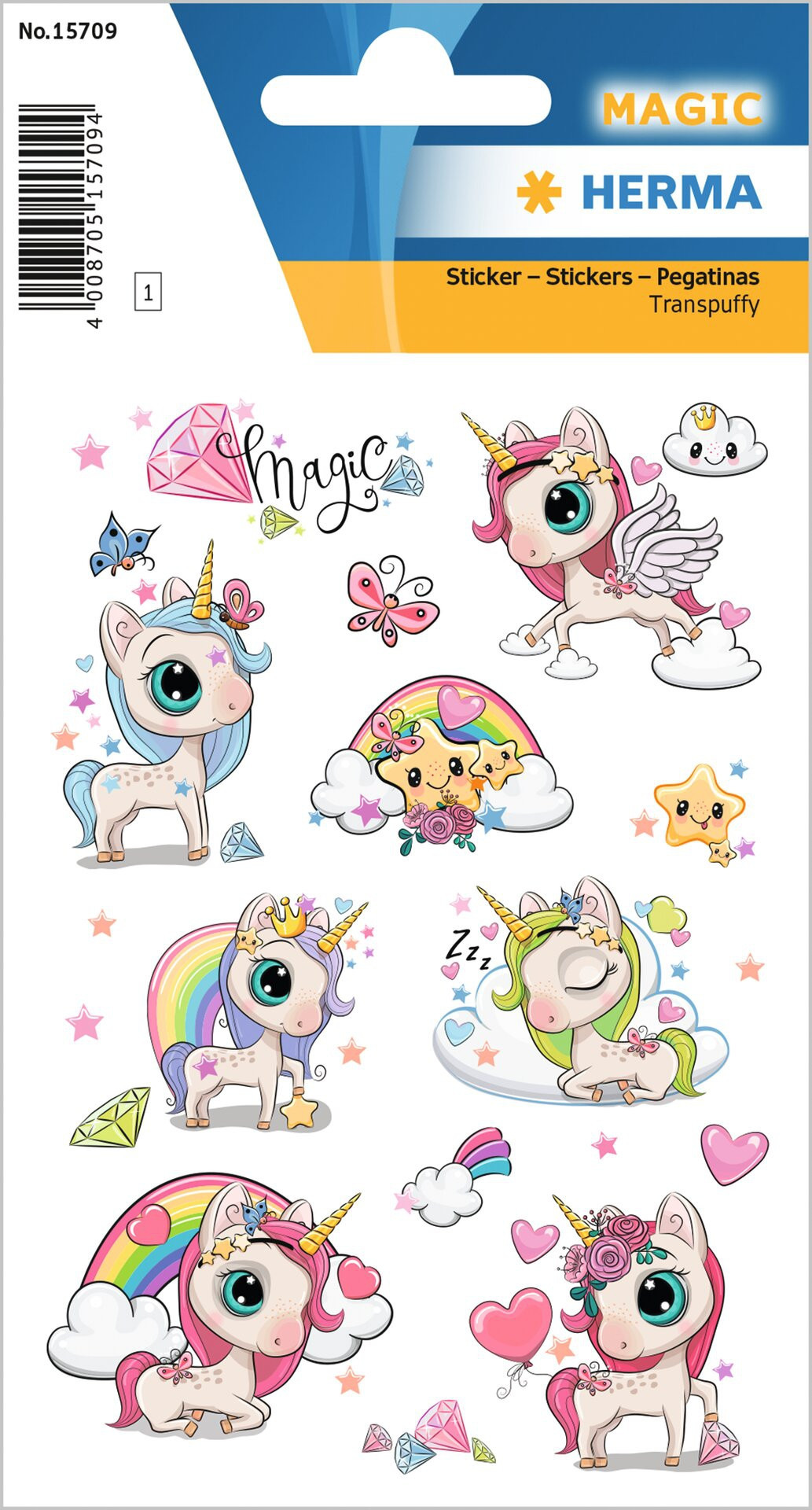 BildeHerma stickers Magic unicorn (1)