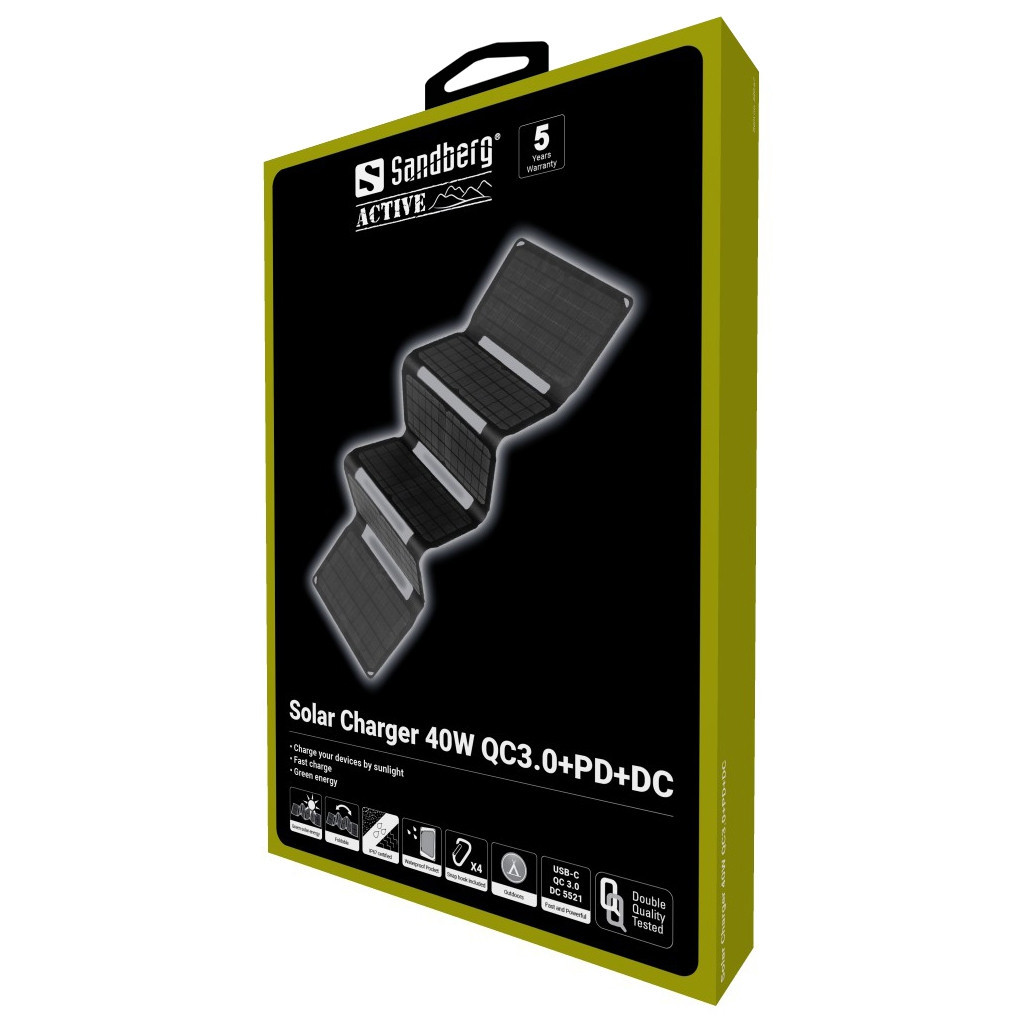 BildeSandberg Solar Charger 40W QC3.0+PD+DC