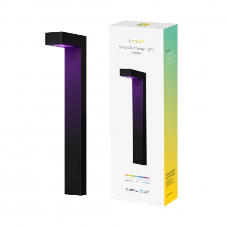 HOMBLI Outdoor Smart Pathway Light 1-pack RGB CCT Black