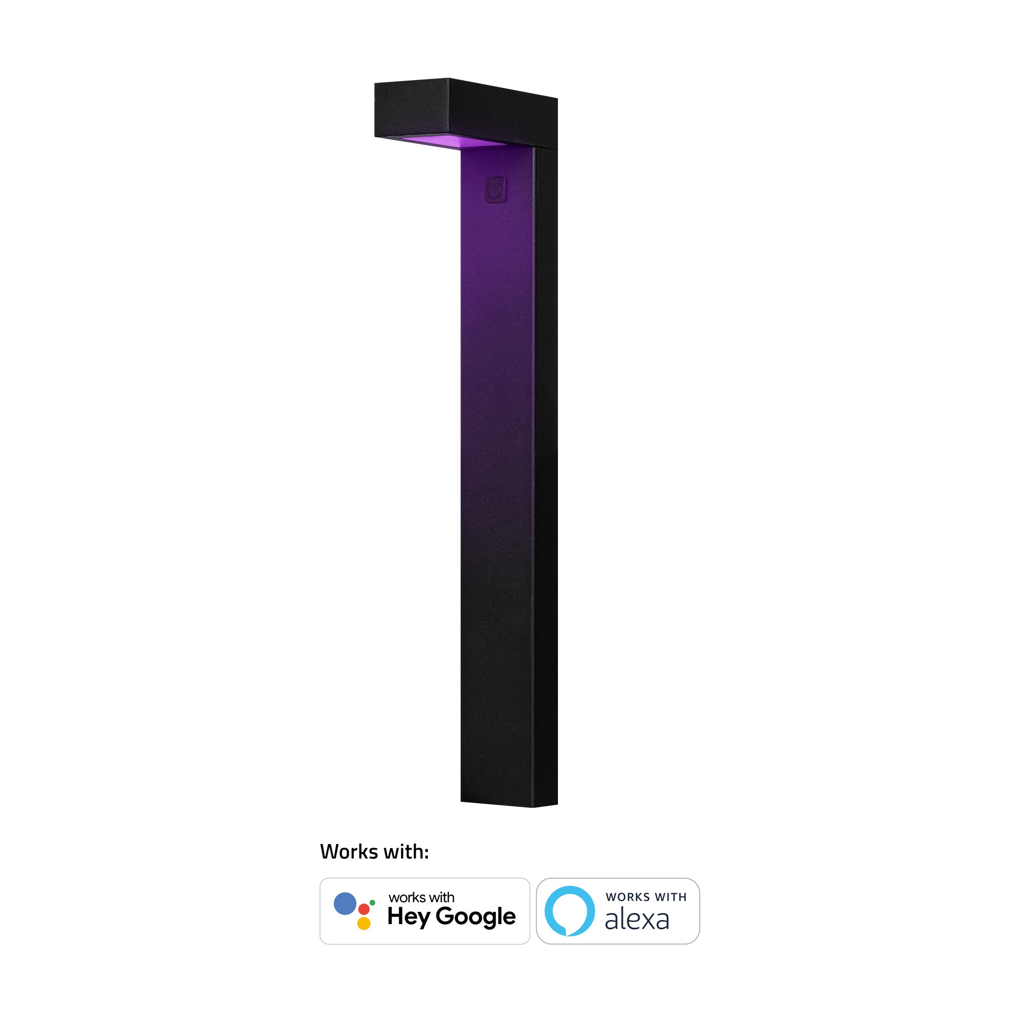 HOMBLI Outdoor Smart Pathway Light 1-pack RGB CCT Black