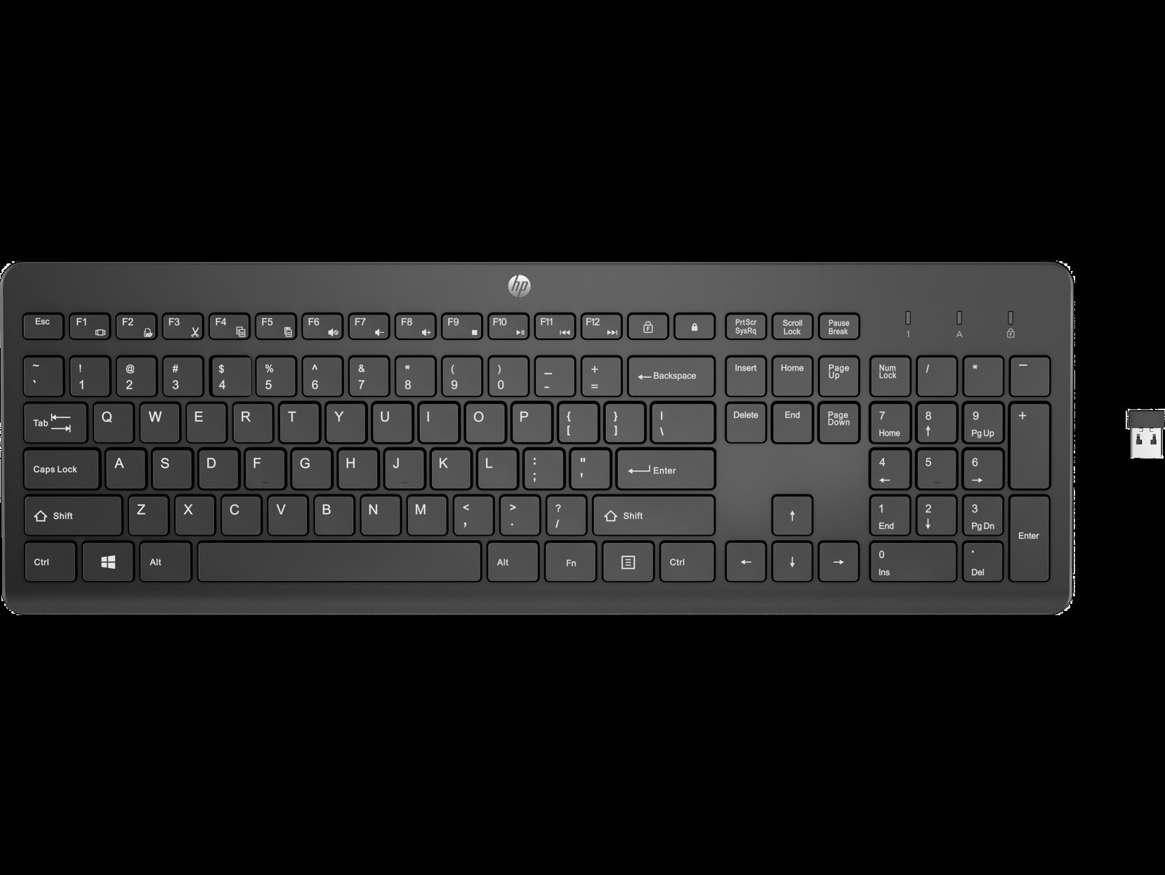 BildeHP 230 Trdls Tastatur, Sort - Nordisk (Consumer)