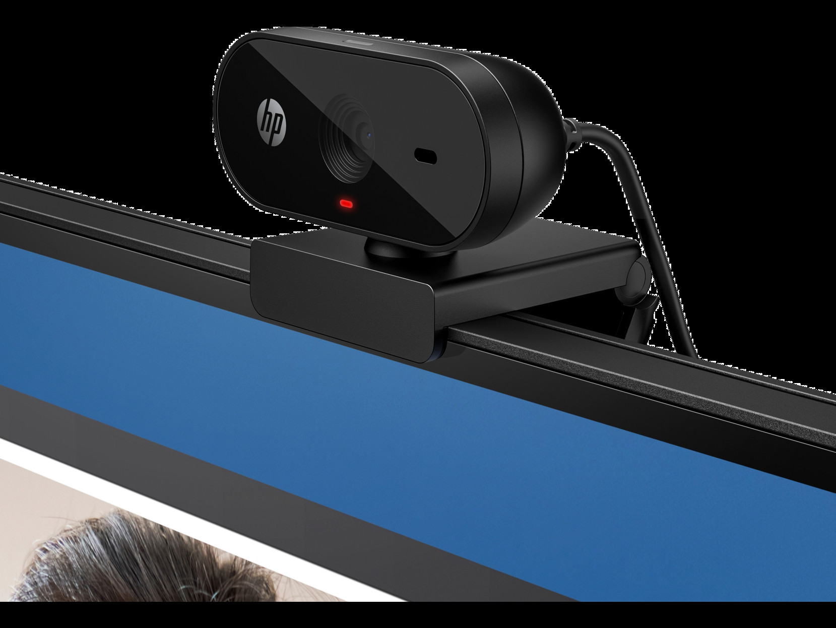 HP 320 FHD Webcam, Black (Consumer)