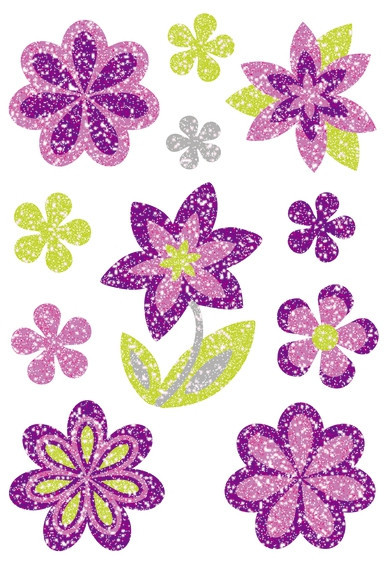 BildeHerma Klistremerker Magic Blomster diamant glitter