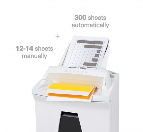 HSM SECURIO AF300 P4 document shredder with automatic paper