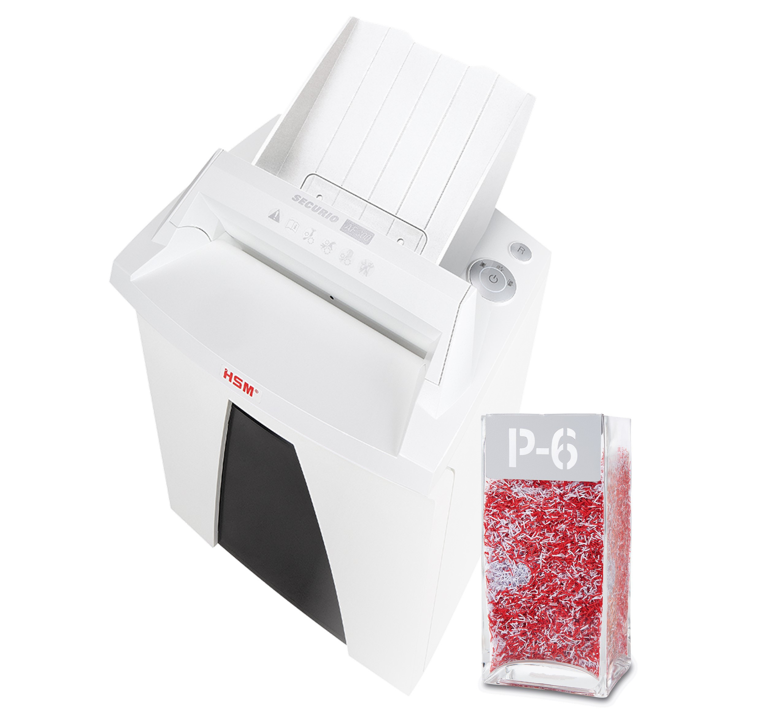 BildeMakulator HSM SECURIO AF300 AutoFeed P6 0,78x11 partikkelkut