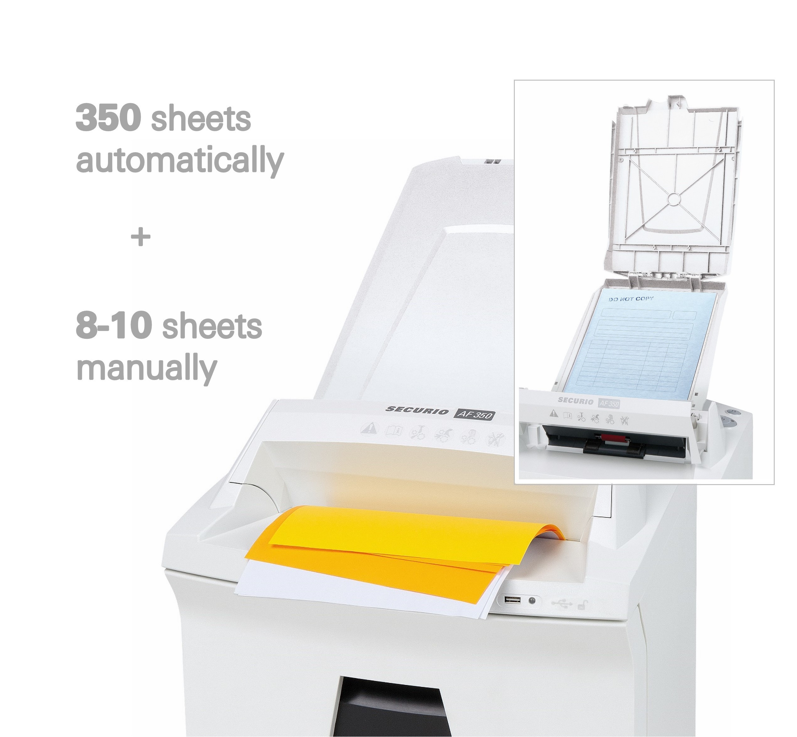 Makulator HSM SECURIO AF350 AutoFeed P5 1,9x15  partikkelkut