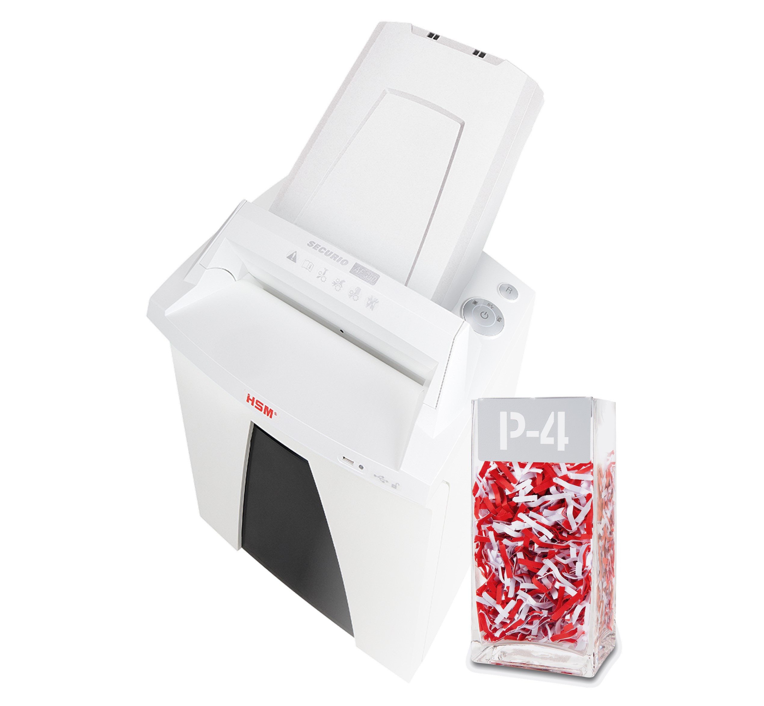 BildeMakulator HSM SECURIO AF350 AutoFeed P4 4,5x30 partikkelkutt