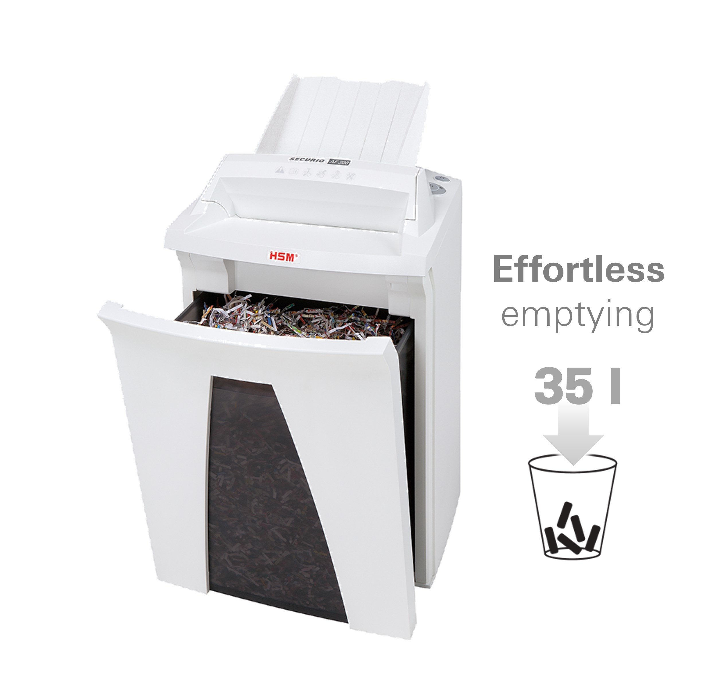 Makulator HSM SECURIO AF300 AutoFeed P6 0,78x11 partikkelkut