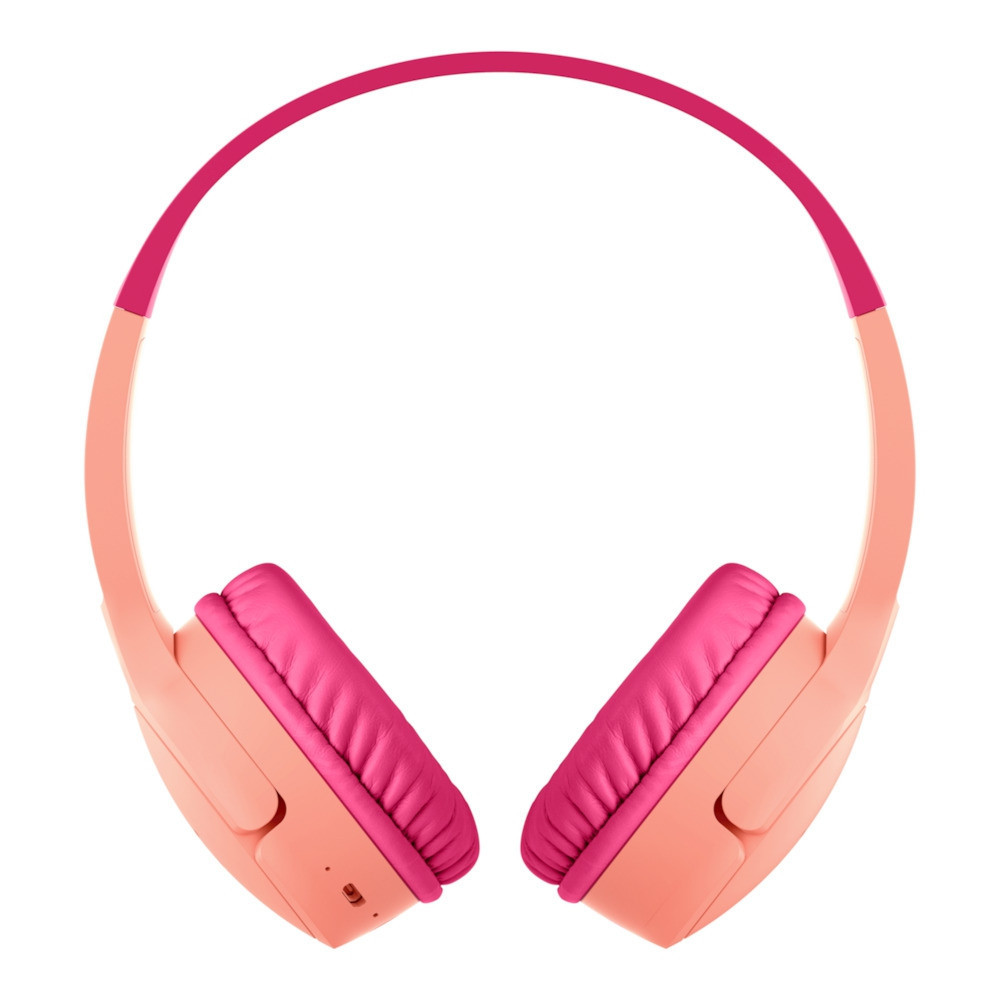 SOUNDFORM Mini Wireless On-Ear Headphones for Kids Pink