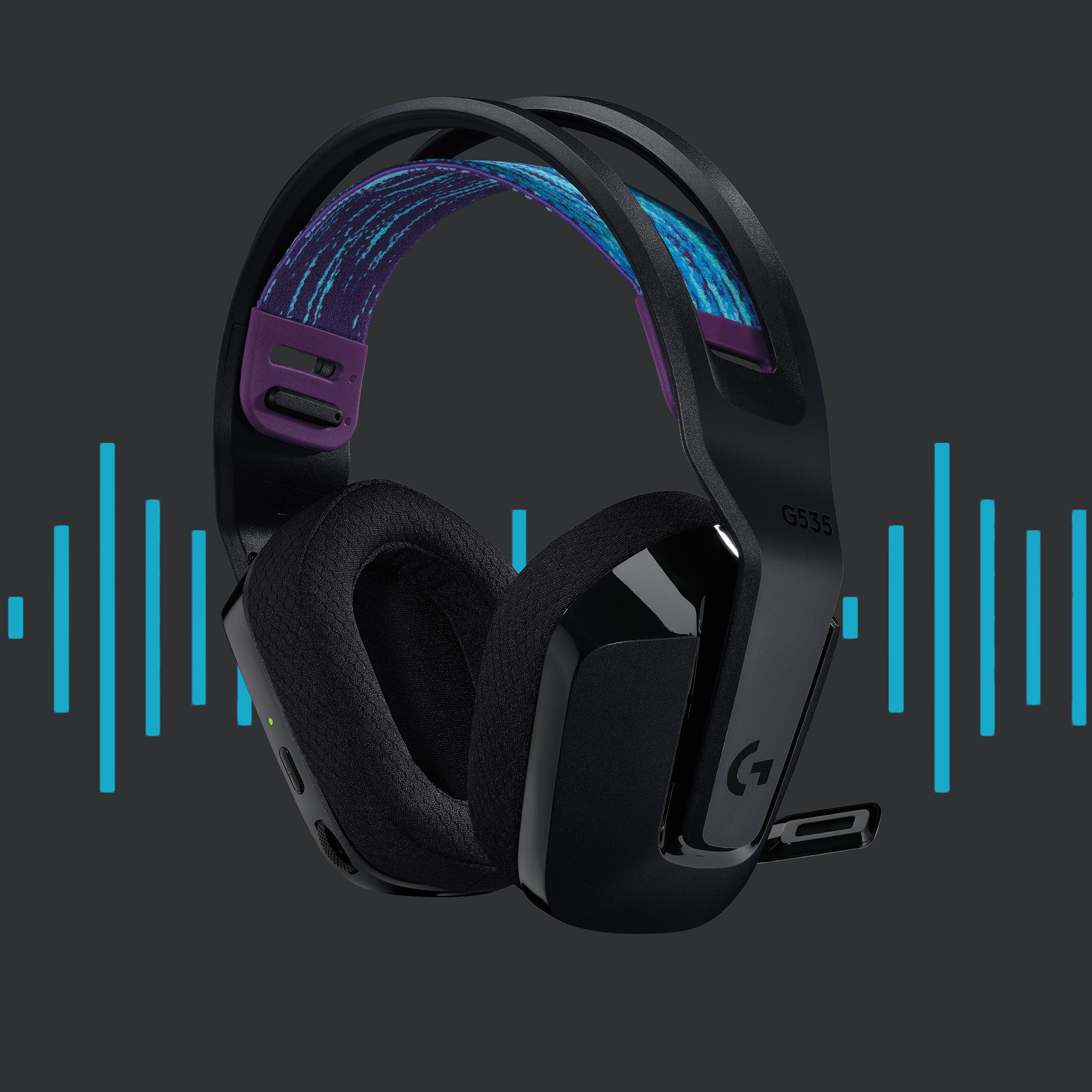 BildeG535 LIGHTSPEED Wireless Gaming Headset, Black