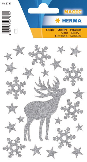BildeHerma Klistremerker Magic julereinsdyr (1)
