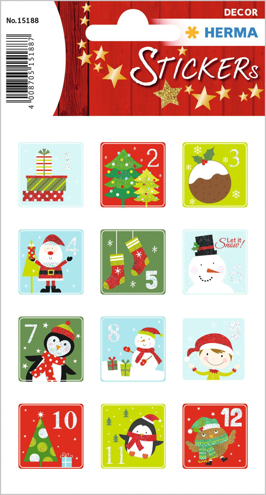 BildeHerma Klistremerker Christmas juleetiket 1-24 (2)
