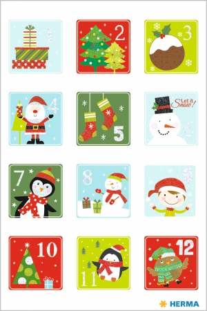 Herma Klistremerker Christmas juleetiket 1-24 (2)