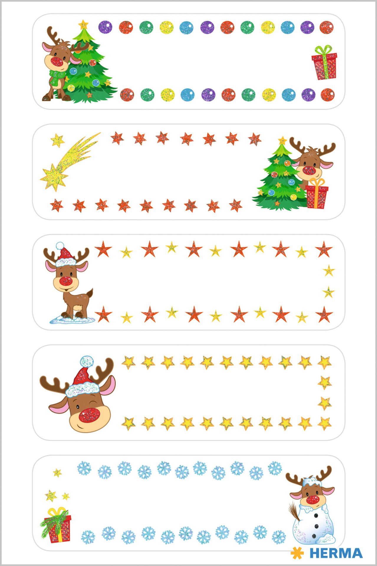 Herma Klistremerker Christmas juleetiket (2)