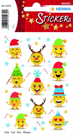 Herma Klistremerker Magic jule emojis (1)