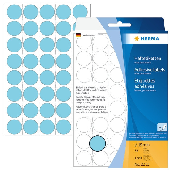 BildeHerma Etikett lys orange 19mm