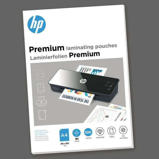 BildeHP Lamineringslomme Premium 80my A4 (100)