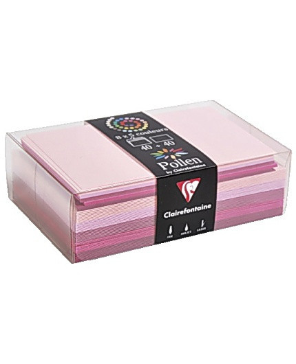 BildeKort M/Konv Pollen 90X140 Rosa (40 stk)
