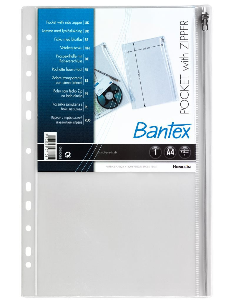 BildeBantex-glidelslomme 17,5 x 30,5 cm PVC A4 0,14 mm (10)
