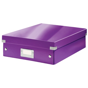 Leitz Sorteringsboks Click&amp;Store M WOW lilla
