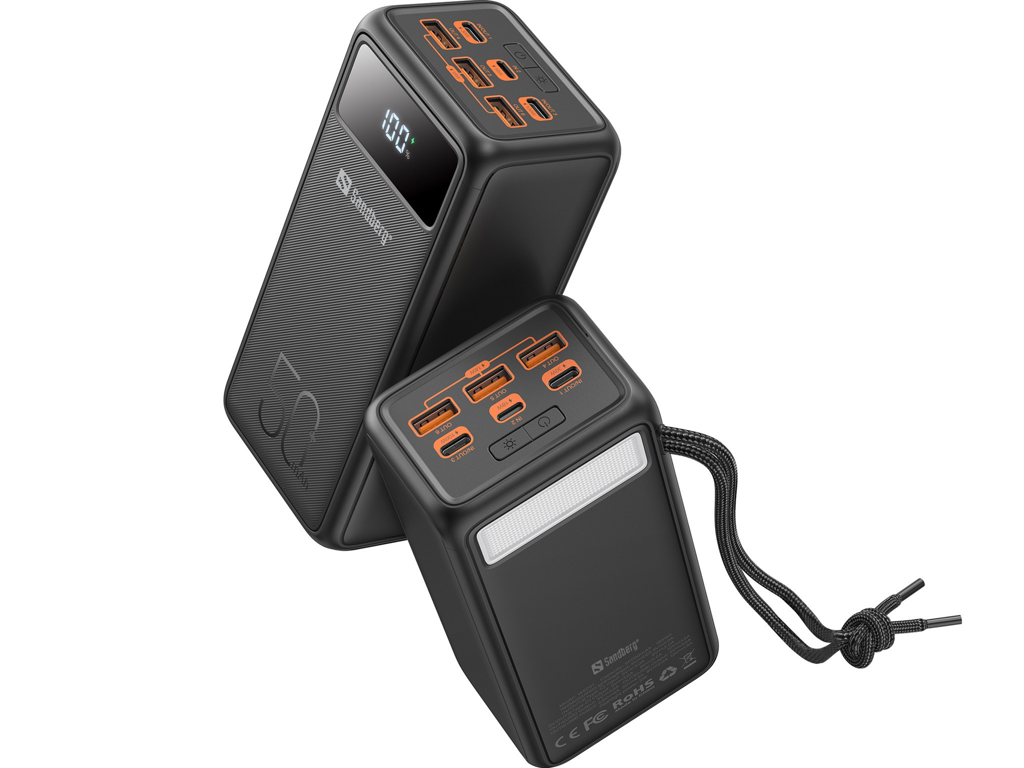 BildeSandberg Powerbank USB-C PD 130W 50000