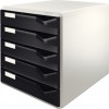 Leitz Skuffkabinett m/5 skuf. A4 sort