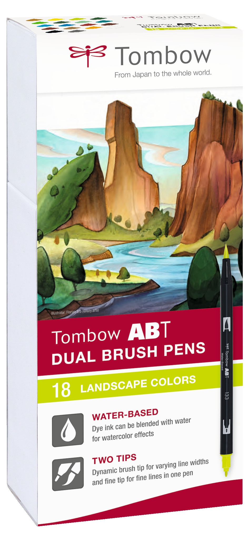 BildeTombow ABT Dual Brush 18P-6 Landskap eske (18)