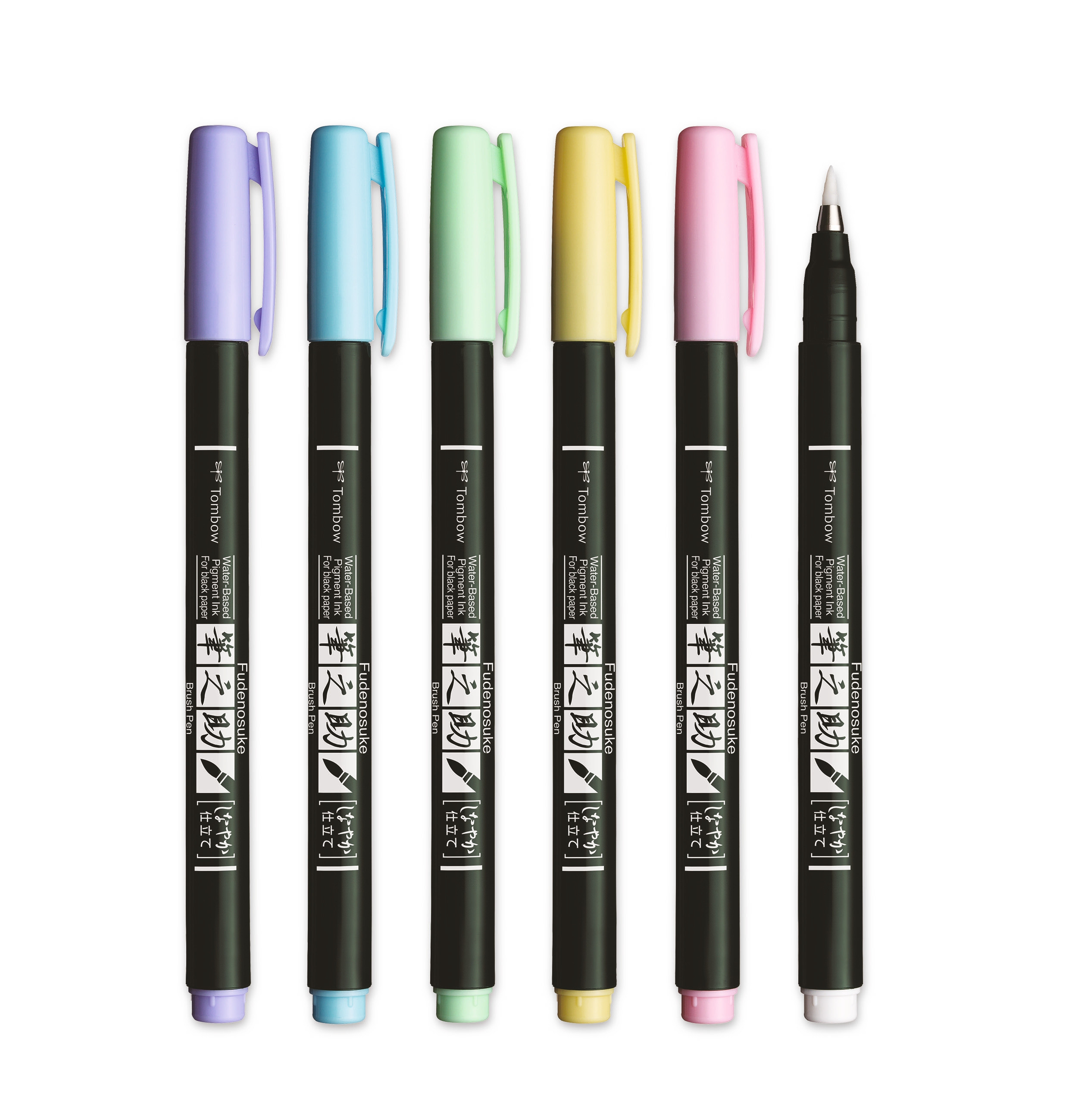 BildeTombow Brush pen Fudenosuke soft pastel ass (6)