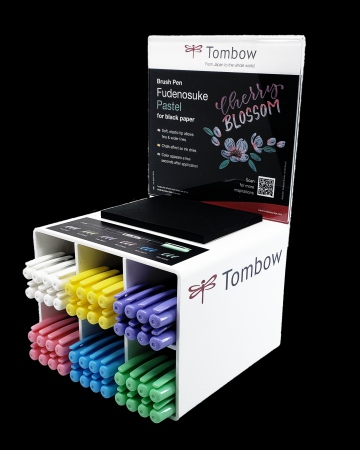Tombow Brush pen Fudenosuke soft pastel display ass (48)