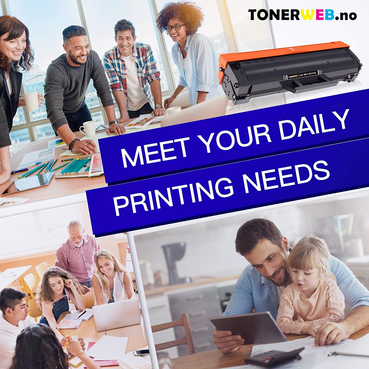 Samsung Toner Sort - Erstatter MLTD-111S (1.000 sider)