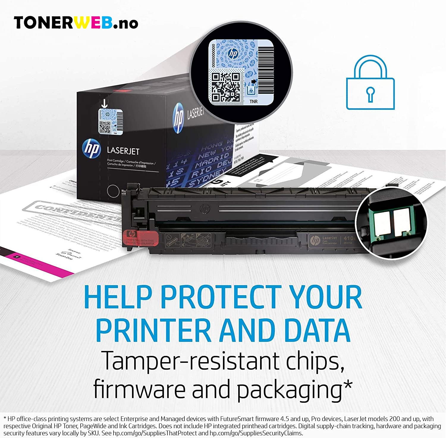 Tonerkassett, erstatter HP Sort 201X (2.800 sider) 