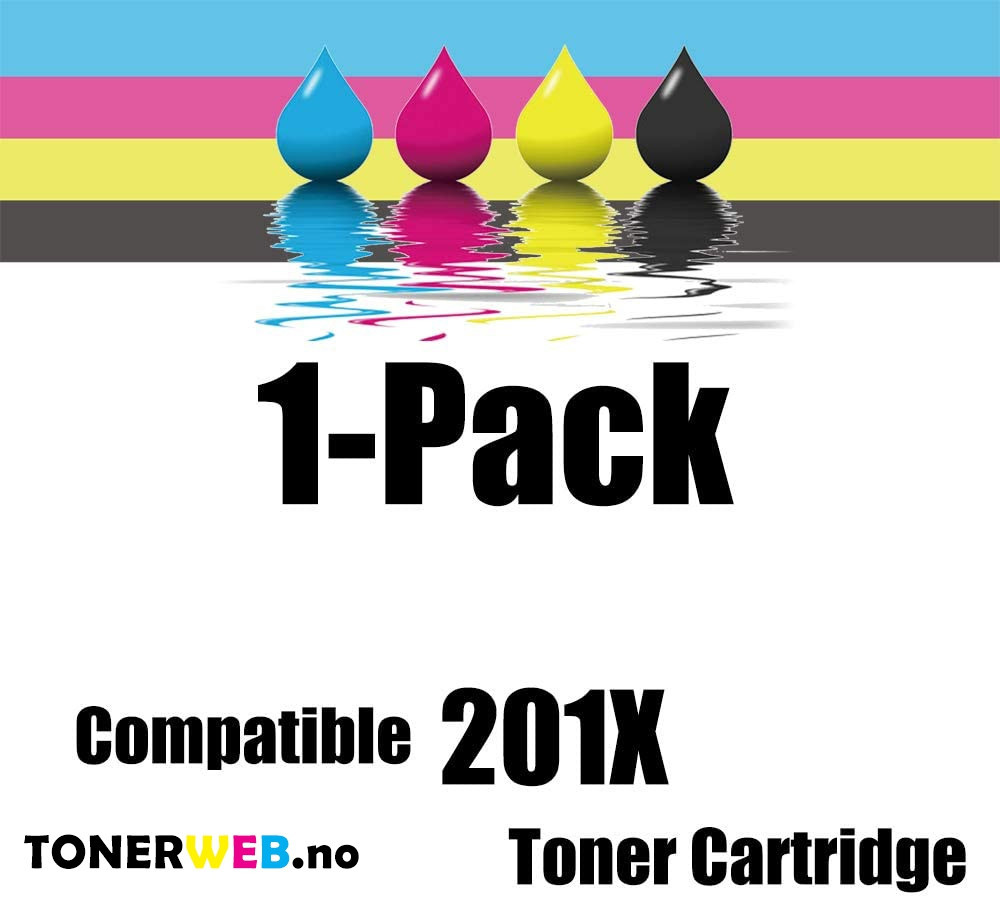 Tonerkassett, erstatter HP Sort 201X (2.800 sider) 