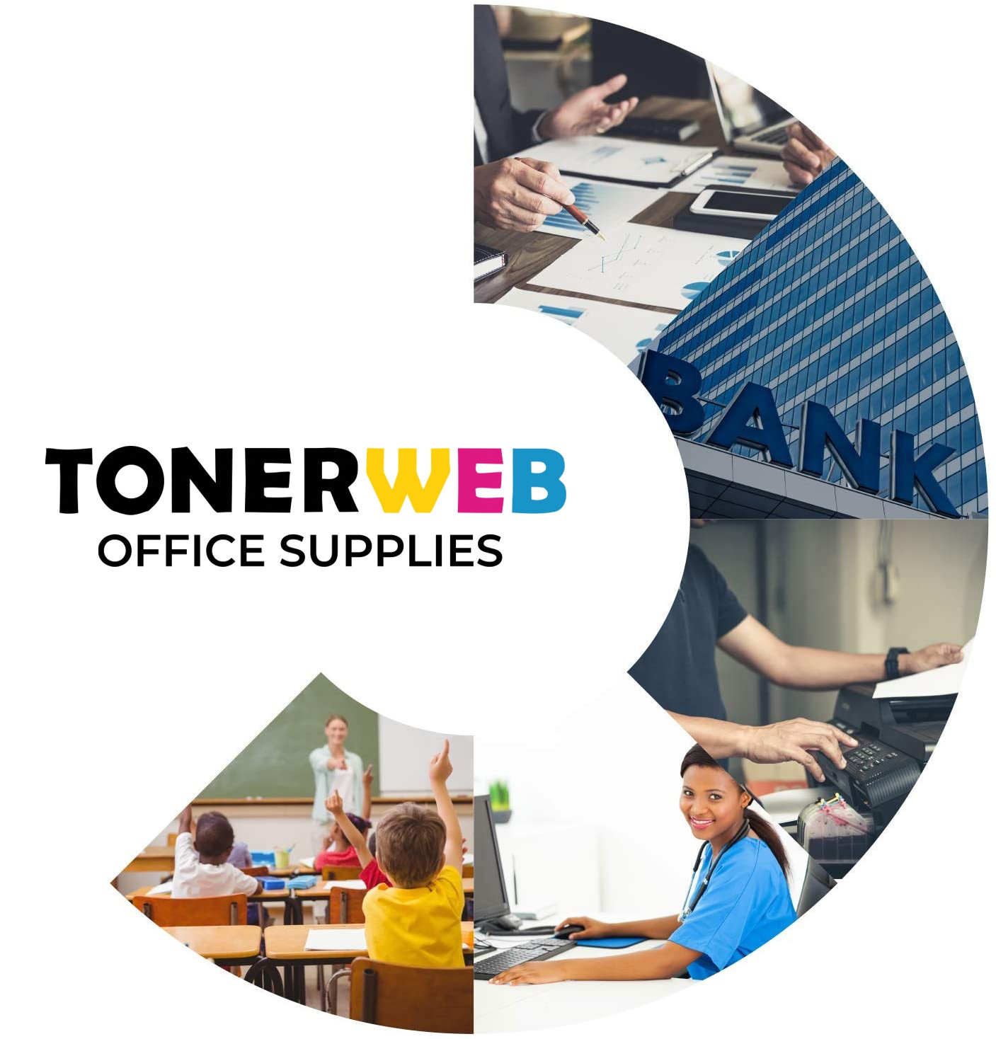 Tonerkasett, erstatter Brother TN241BK/TN245C/M/Y(4pack 2.200 sider)