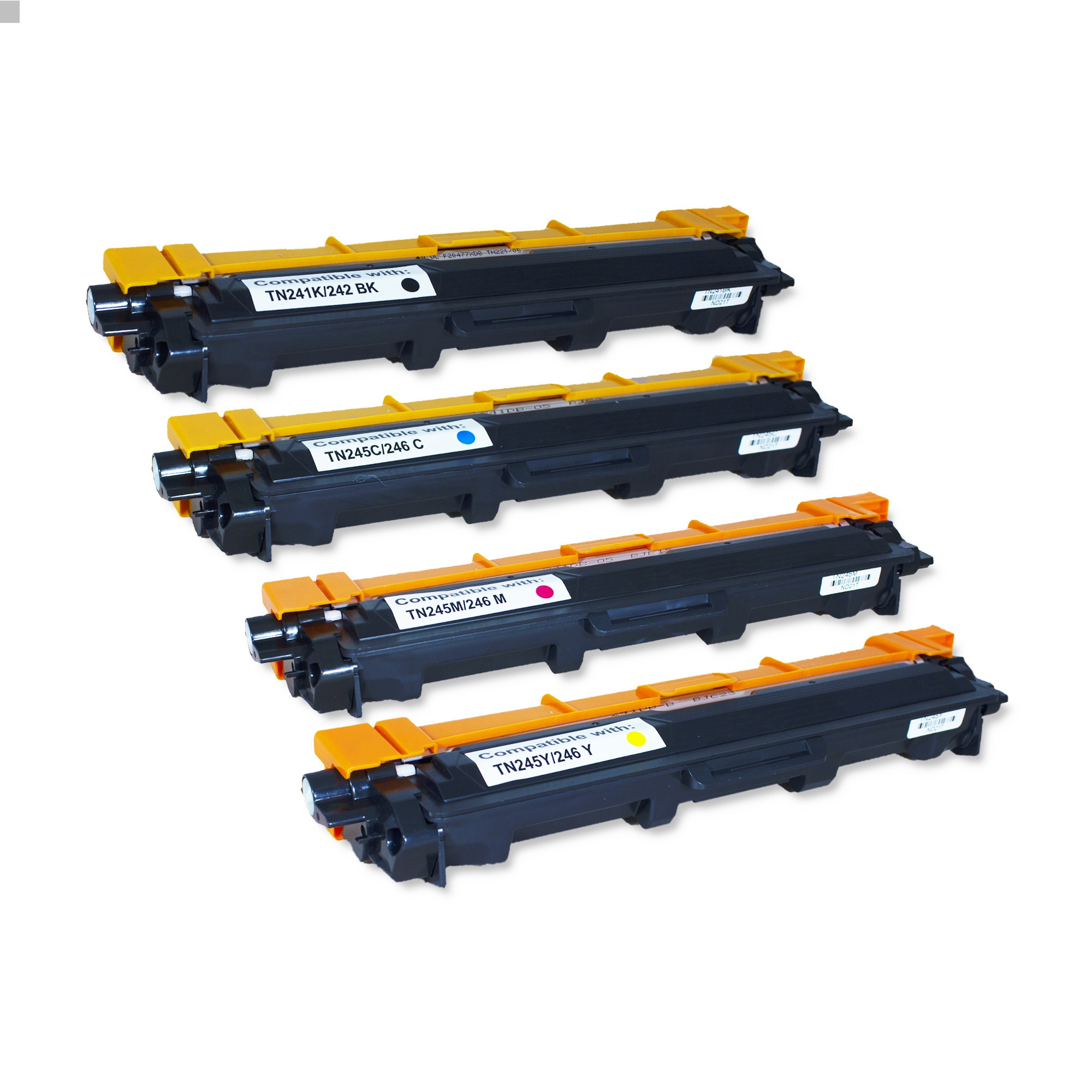 Tonerkasett, erstatter Brother TN241BK/TN245C/M/Y(4pack 2.200 sider)