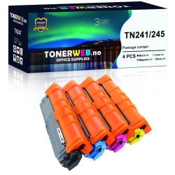 BildeTonerkasett, erstatter Brother TN241BK/TN245C/M/Y(4pack...