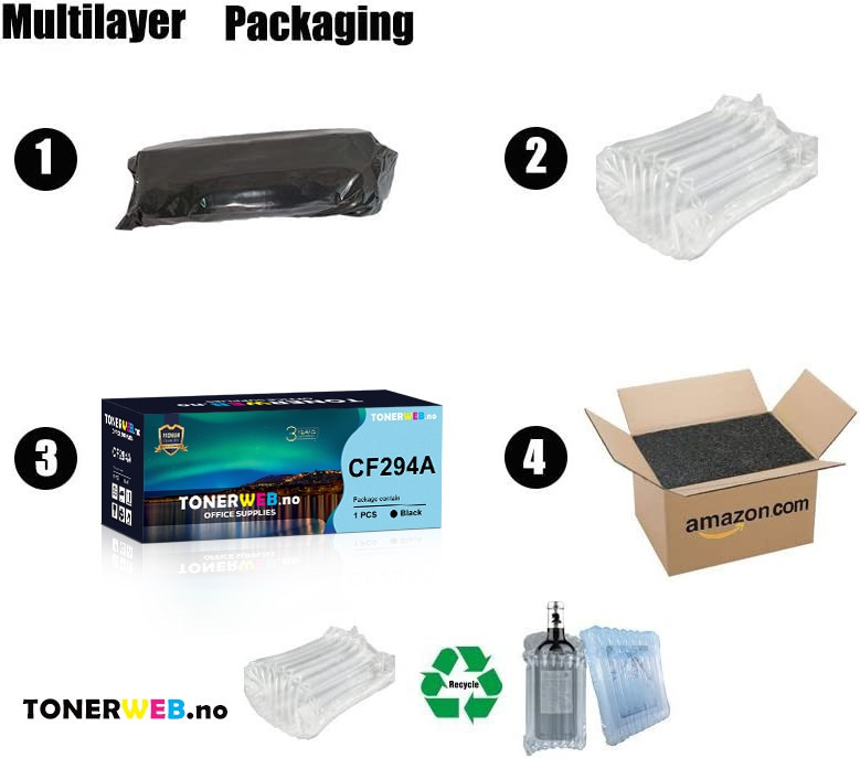 Tonerkassett, erstatter HP Toner 94A Sort (1.200 sider)