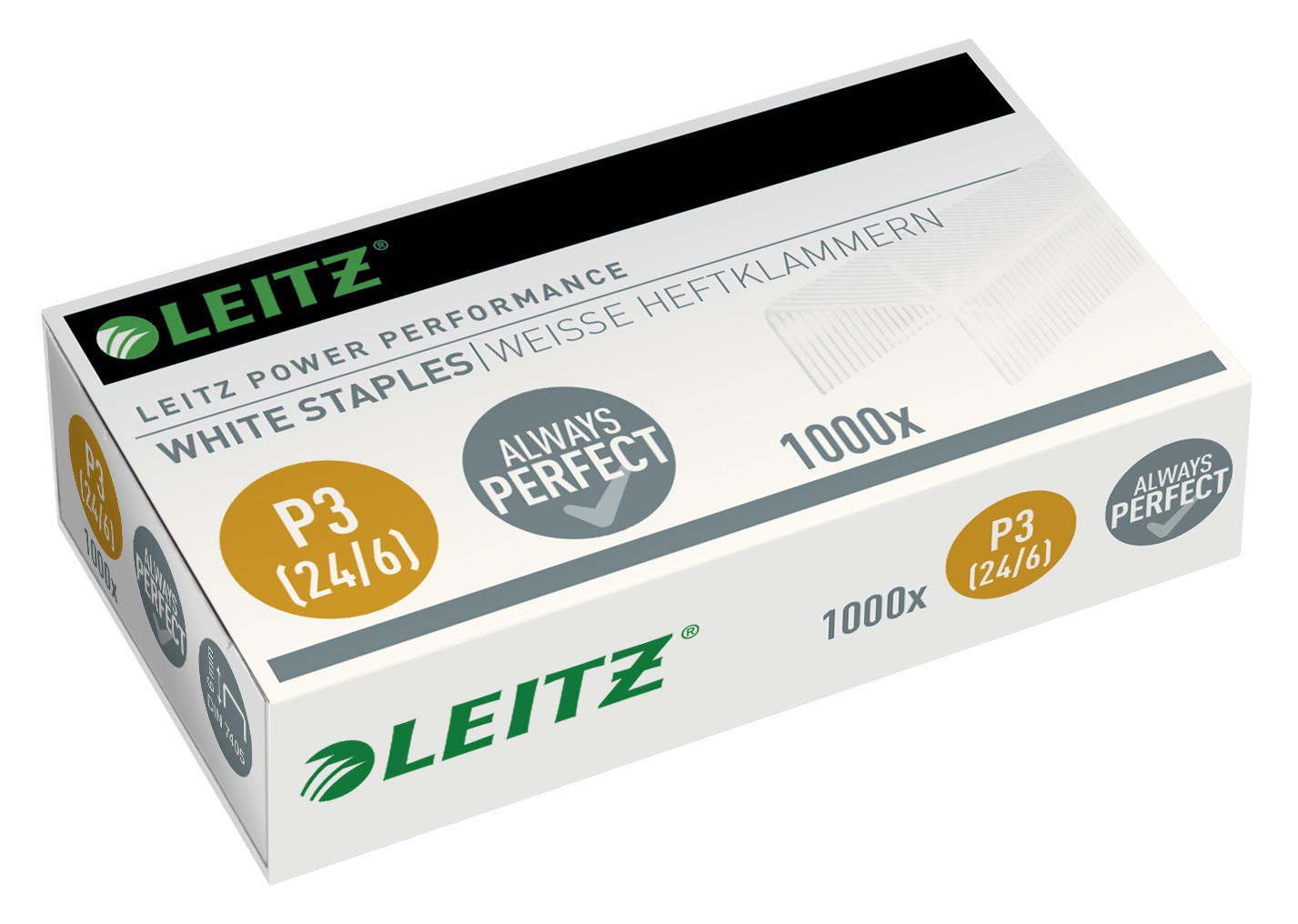 BildeLeitz Heftestift 24/6 P3 hvit (1000)